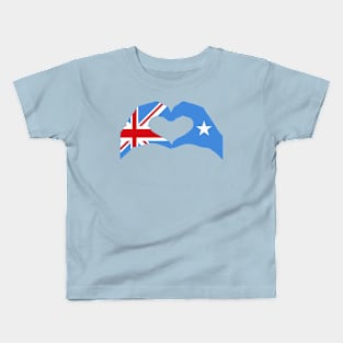 We Heart UK & Somalia Patriot Flag Series Kids T-Shirt